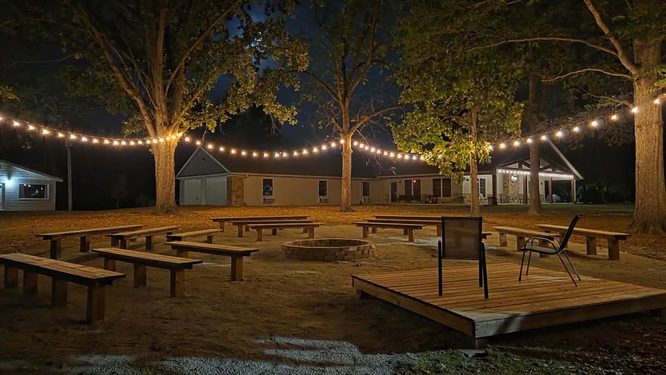 Outdoor meeting space at Women's Retreat center